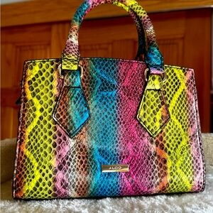Aldo Vibrant Multicolor Snake Print Purse